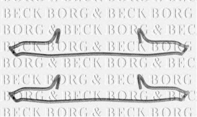 BORG & BECK bbk1091 -  Комплектующие, колодки дискового тормоза